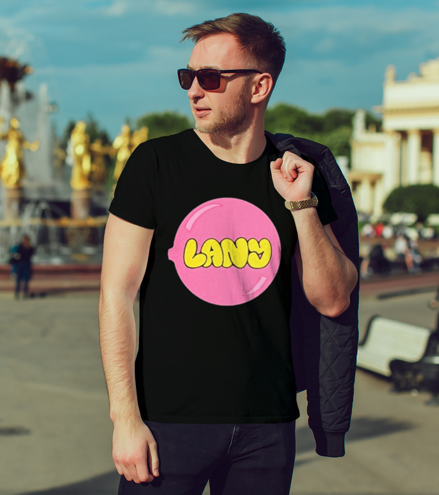 LANY Stuck On You Pink Yellow Bubble T-Shirt