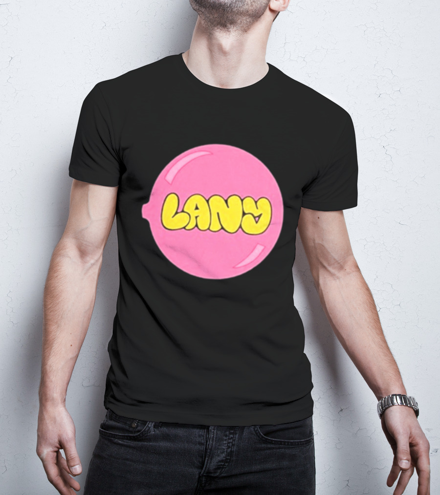 LANY Stuck On You Pink Yellow Bubble T-Shirt