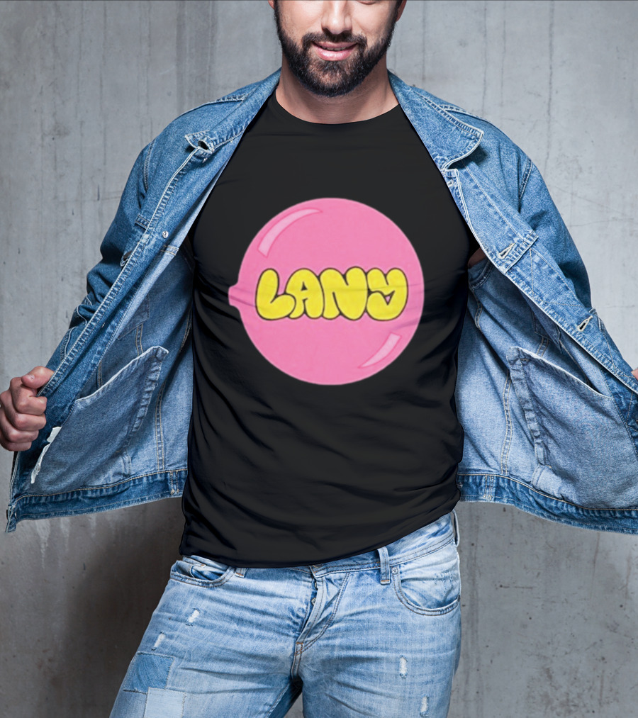 LANY Stuck On You Pink Yellow Bubble T-Shirt