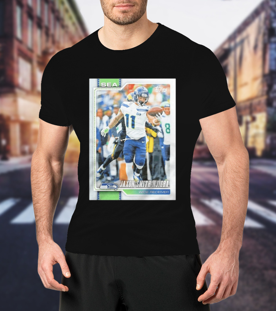 Jaxon Smith Njigba Seattle Seahawks Wide Receiver 2026 Topps Football Card T-Shirt