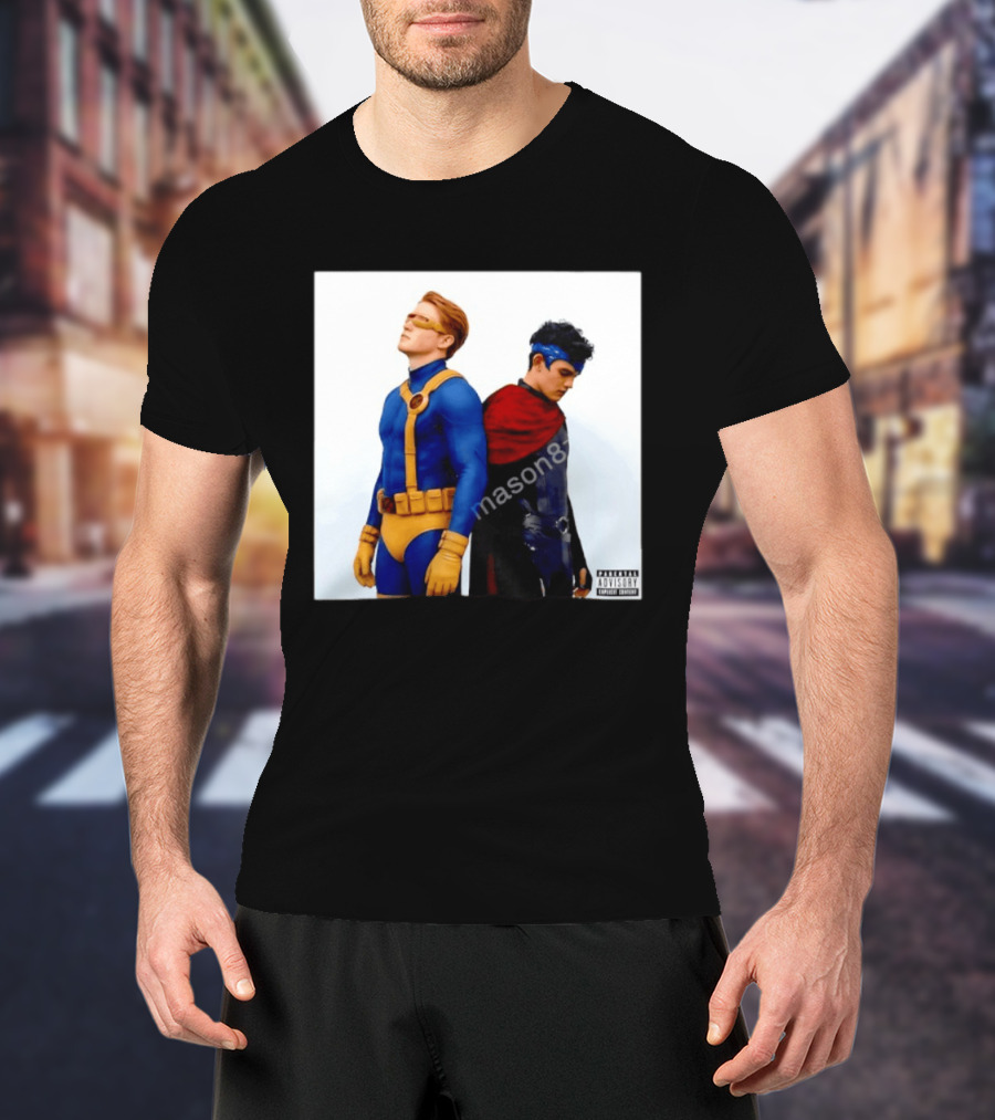 Cyclops And Wiccan Heartstopper X Men Comic Collaboration T-Shirt