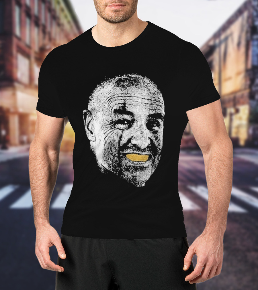 John Locke Lost TV Show Orange Peel Smile Face T-Shirt