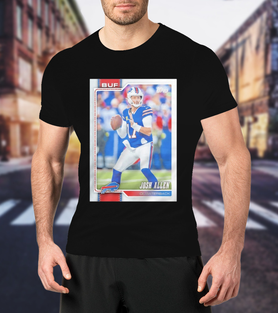 Buffalo Bills Josh Allen Quarterback Topps 2026 T-Shirt