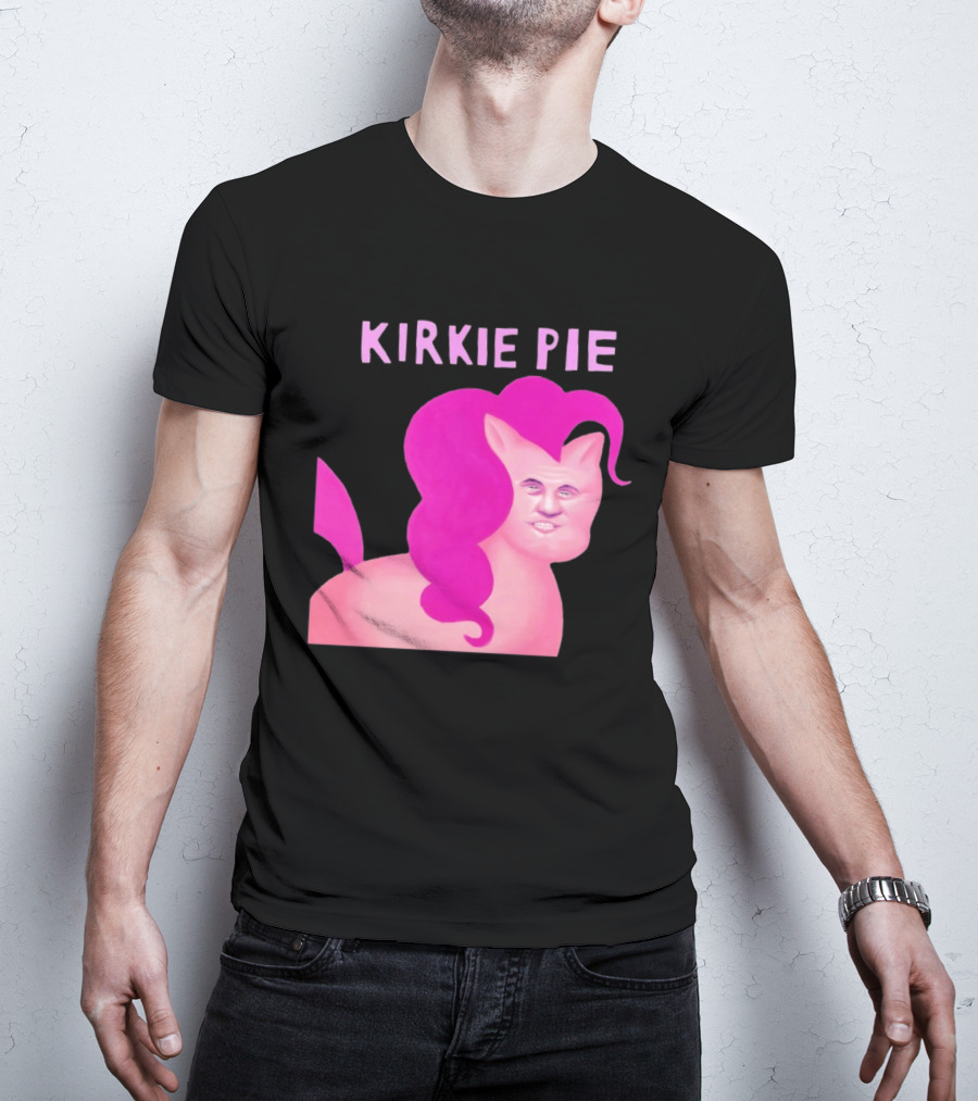 Kirkie Pie Pink Pony Cartoon Face T-Shirt