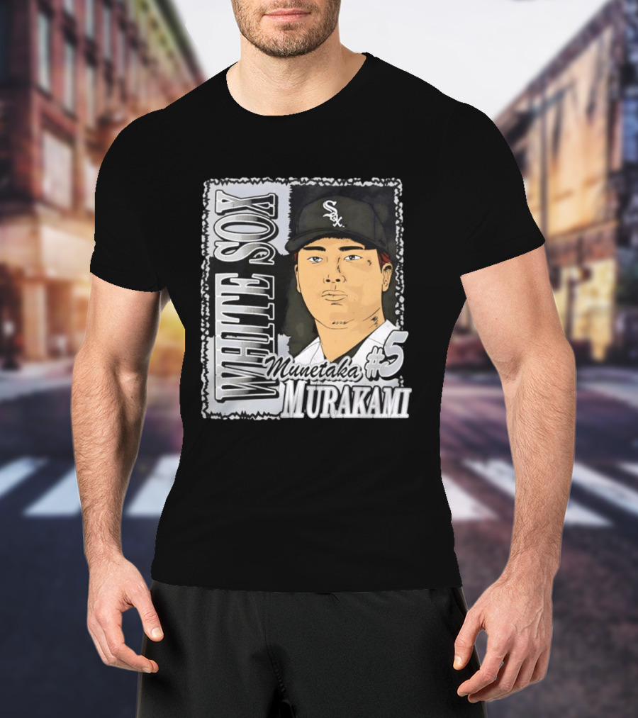 Munetaka Murakami #5 White Sox Baseball T-Shirt