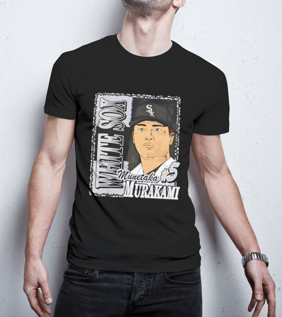 Munetaka Murakami #5 White Sox Baseball T-Shirt