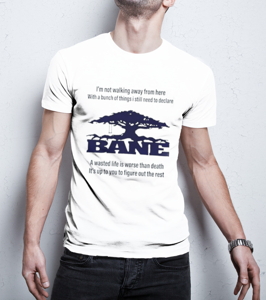 Bane A Wasted Life Is Worse Than Death Figure Out The Rest T-Shirt