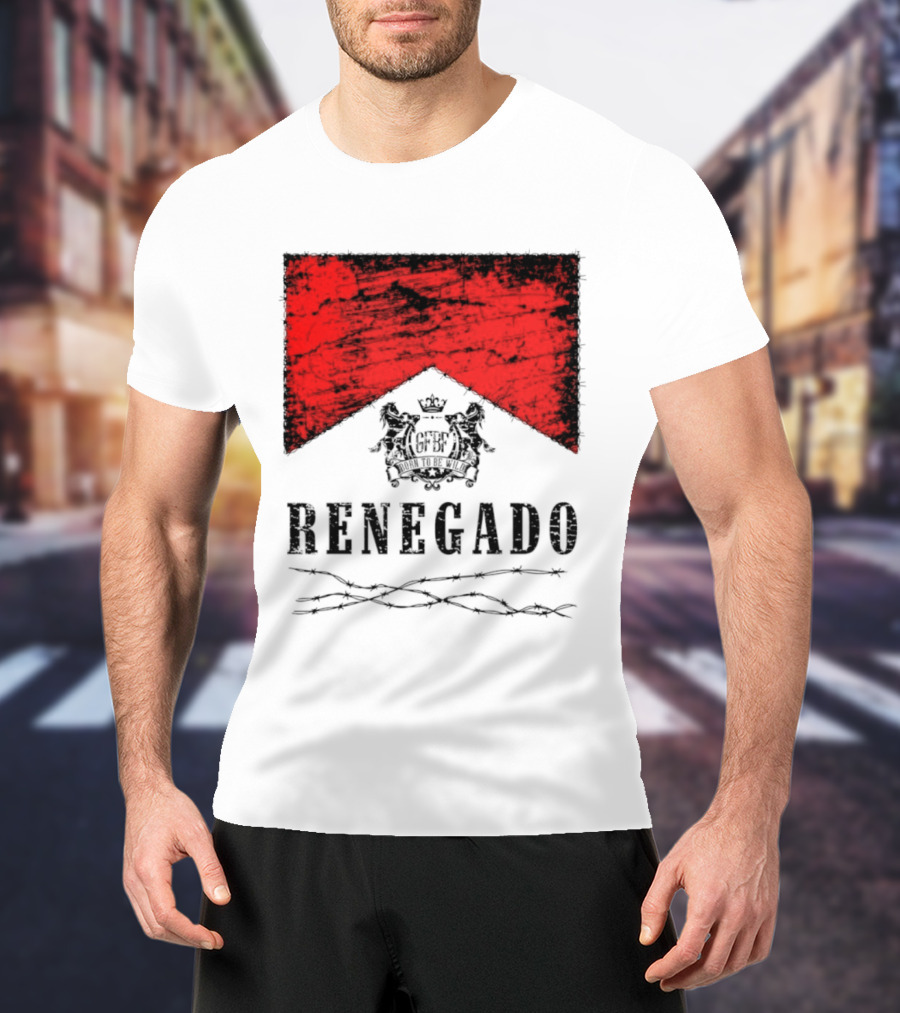 Renegado Born To Be Wild Red Crest Gothic T-Shirt
