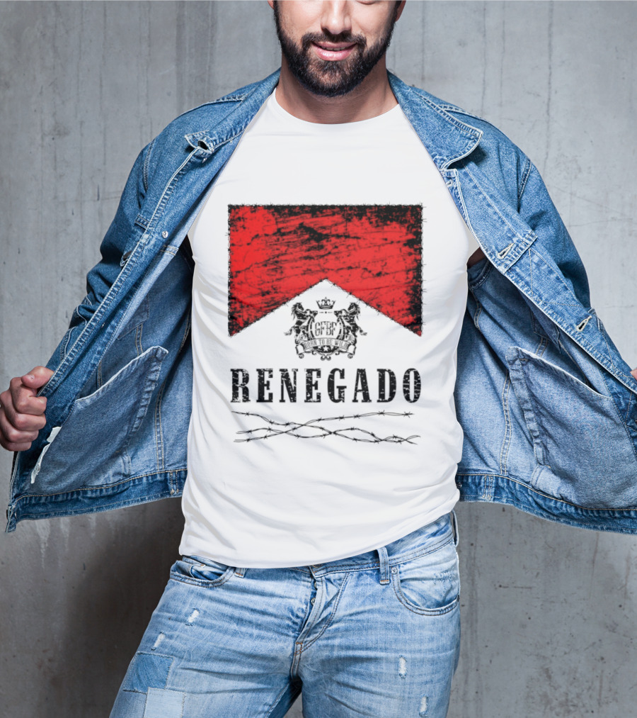 Renegado Born To Be Wild Red Crest Gothic T-Shirt