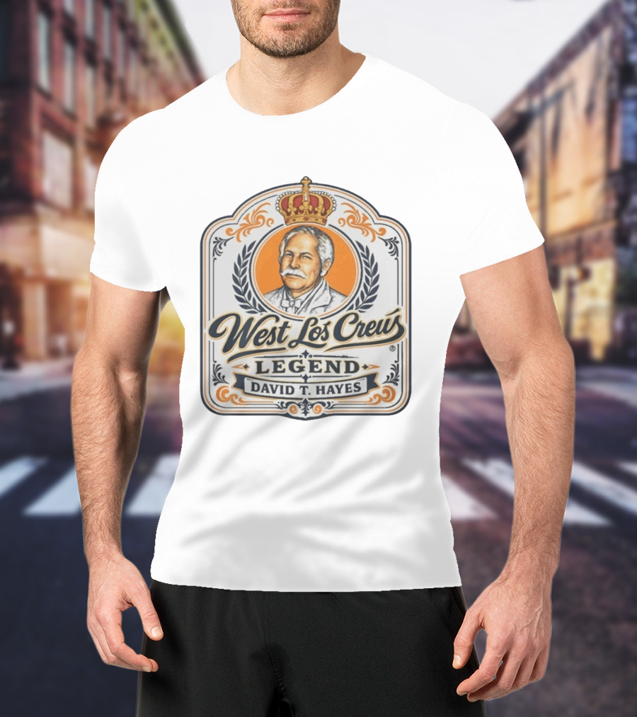 West Lot Crew Legend David Hayes Crown T-Shirt