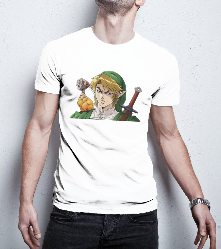 Link Dio Brando Fusion With Cucco JoJo References T-Shirt