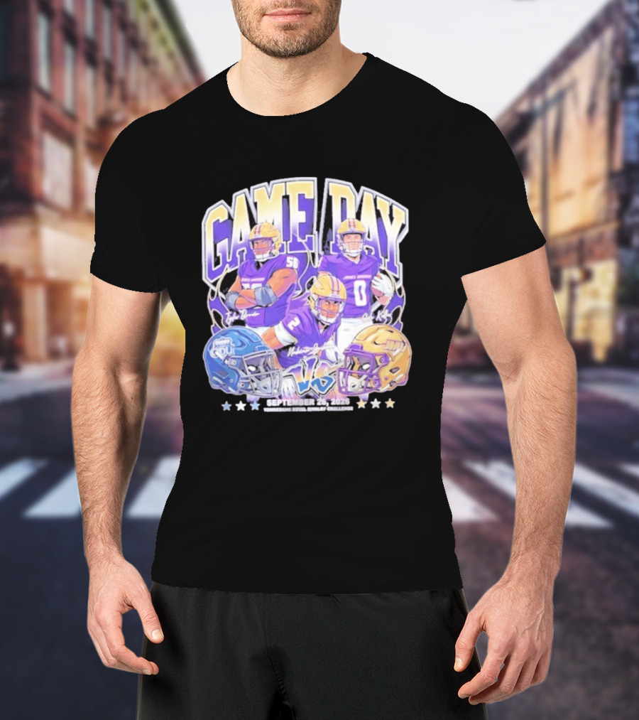 Game Day Nakian Jackson Cole Keller Tyler Brown JMU Vs ODU September 26 2026 T-Shirt