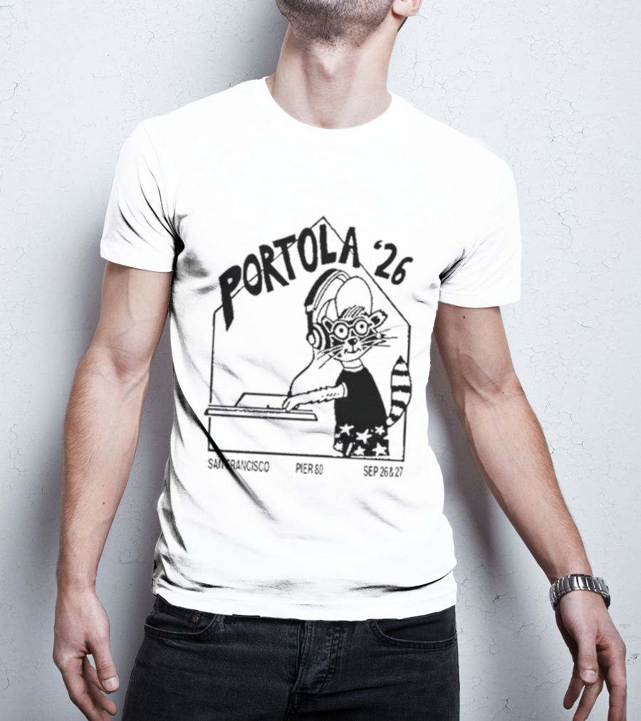 Portola 2026 San Francisco Festival DJ Cat T-Shirt