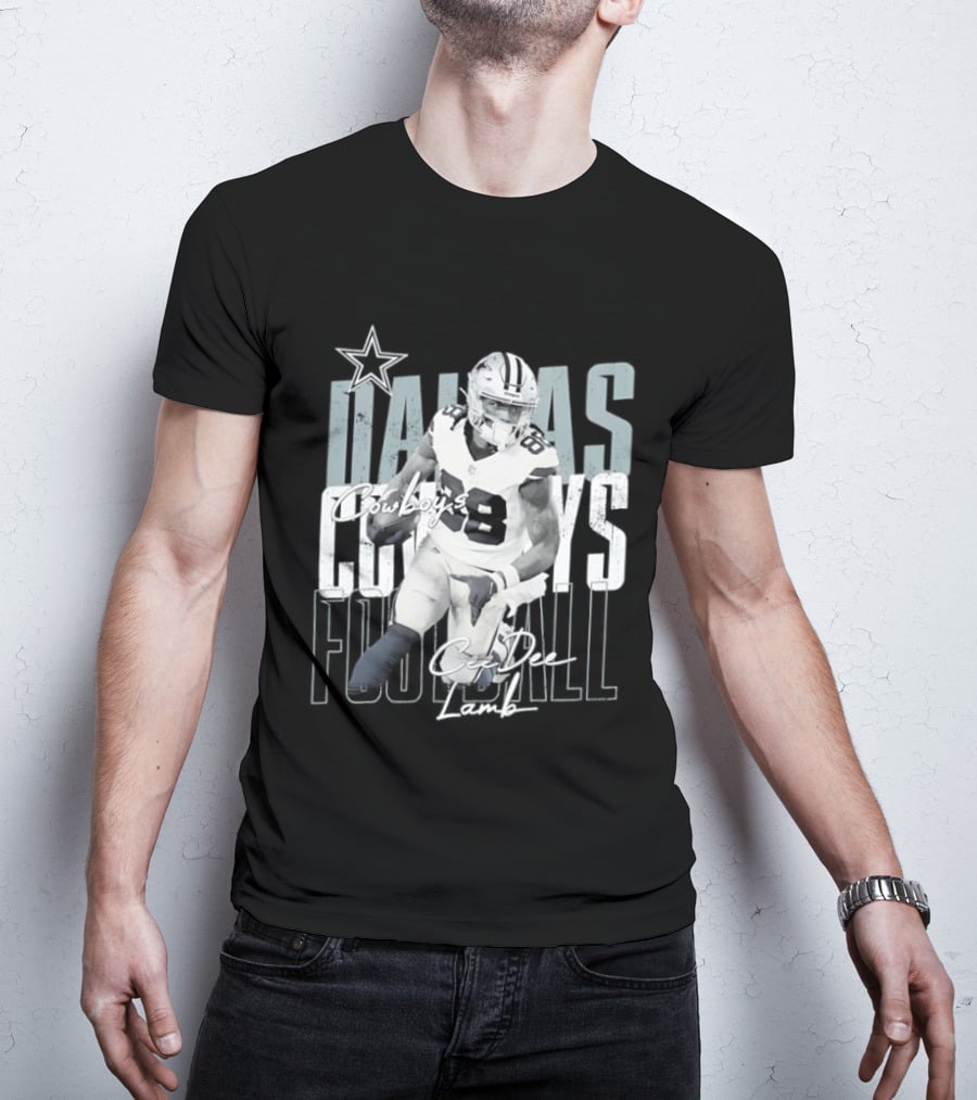 Dallas Cowboys Football CeeDee Lamb Legendary Player Card T-Shirt