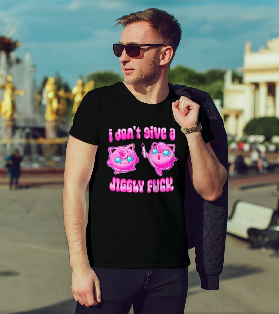 I Don't Give A Jiggly Fuck Jigglypuff Cartoon T-Shirt