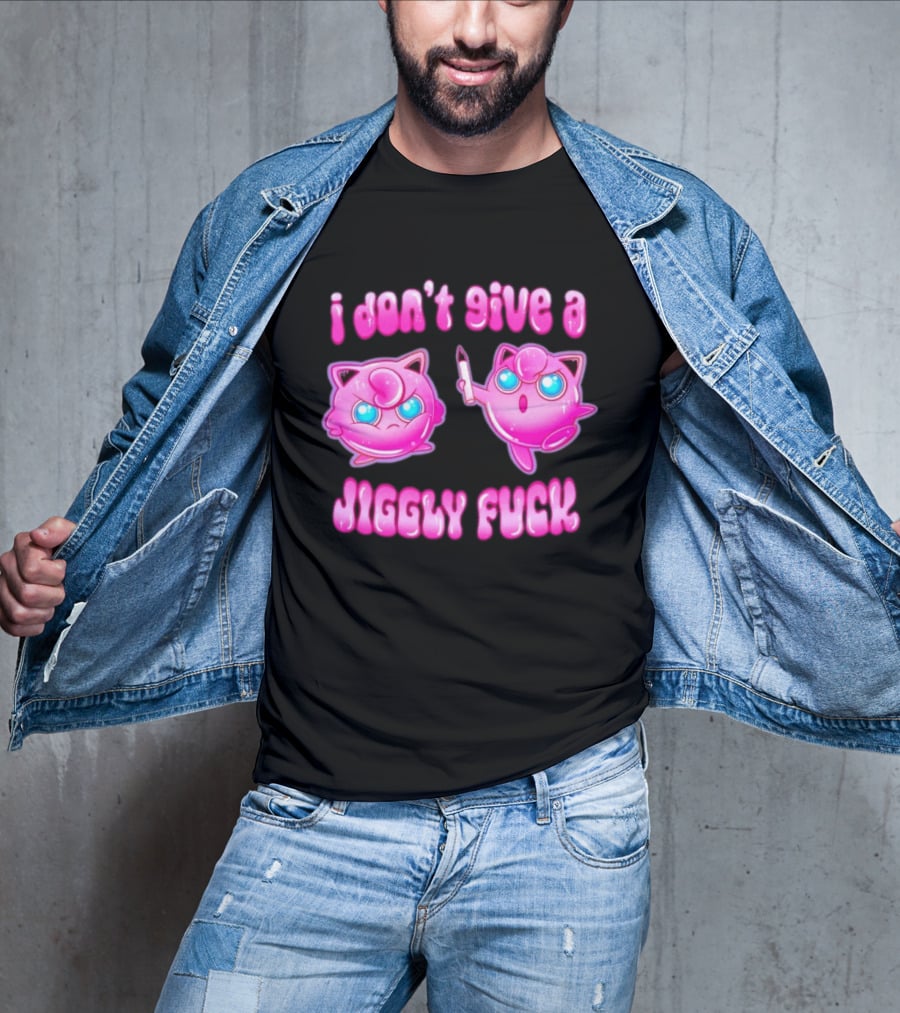 I Don't Give A Jiggly Fuck Jigglypuff Cartoon T-Shirt