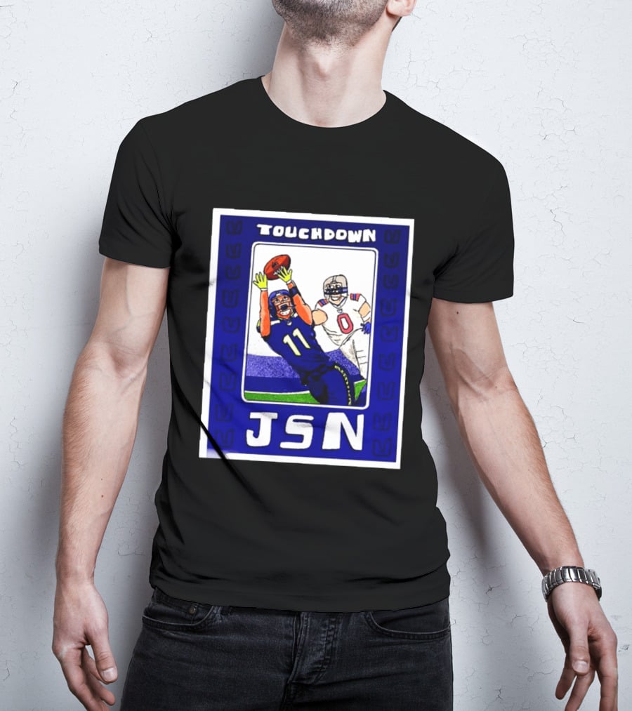 Touchdown JSN Jackson Smith Njigba Seattle Football Catch 11 T-Shirt