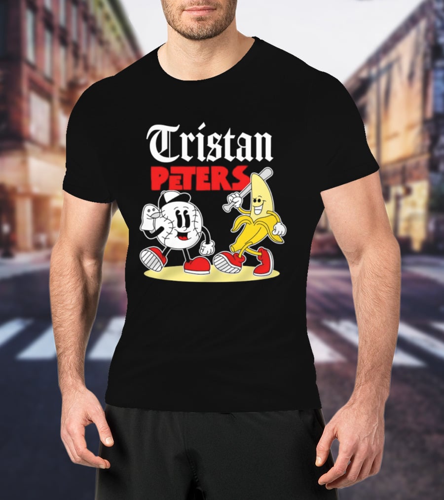 Tristan Peters Chicago White Sox Baseball Banana Cartoon Characters T-Shirt