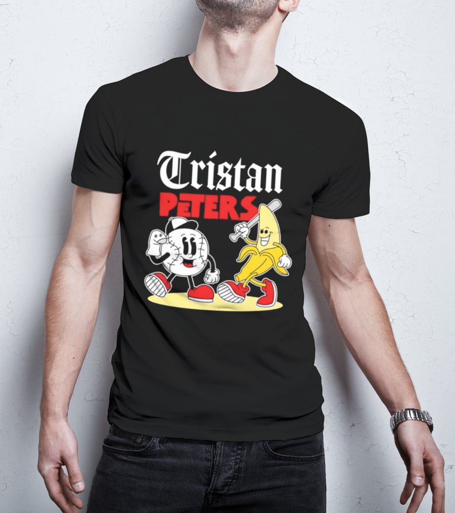 Tristan Peters Chicago White Sox Baseball Banana Cartoon Characters T-Shirt