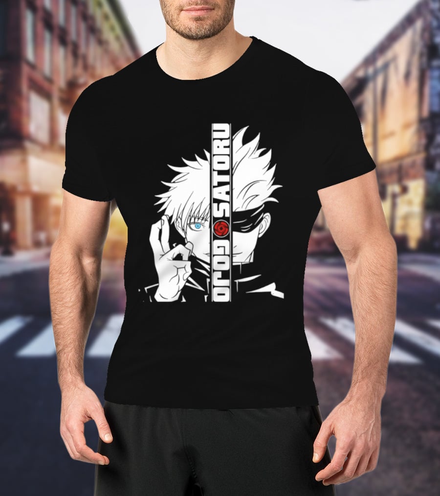 Satoru Gojo Mirror Six Eyes Limitless Jujutsu Kaisen Anime Fan T-Shirt