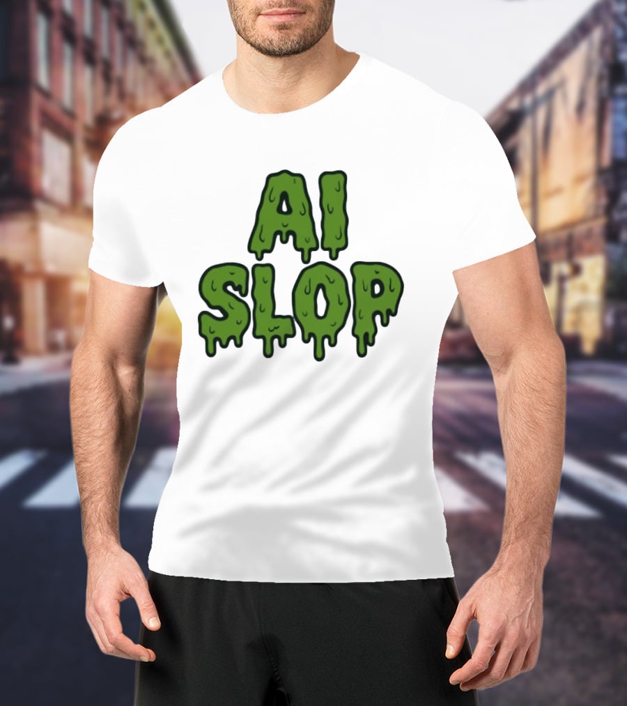 AI Slop Dripping Goo T-Shirt