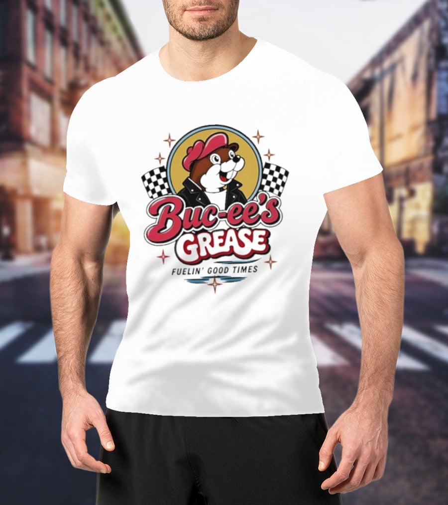 Buc Ee's Grease Fuelin' Good Times Racing T-Shirt