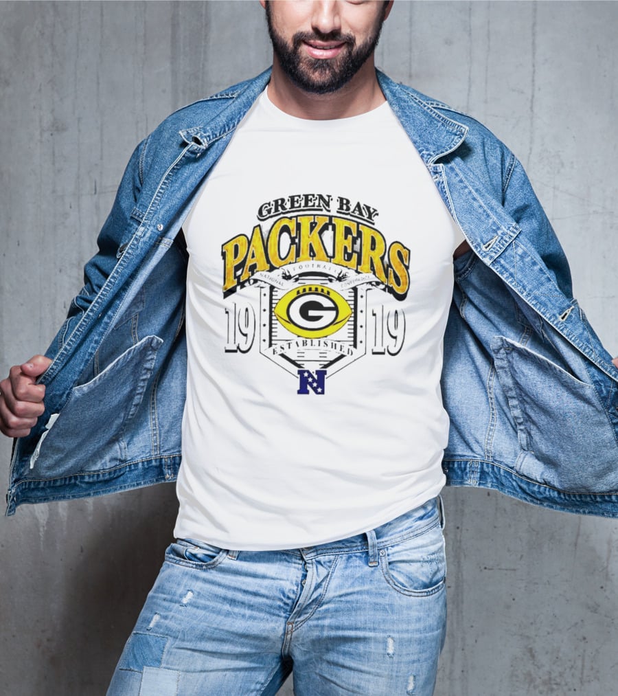 Green Bay Packers 1919 National Football Established Crest T-Shirt