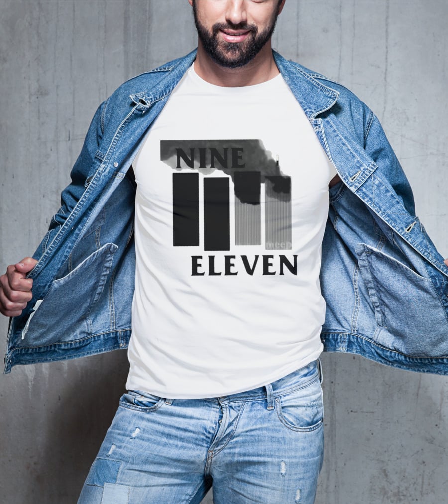 Nine Eleven Meep 9 11 Meme Dark Humor Towers Smoke T-Shirt