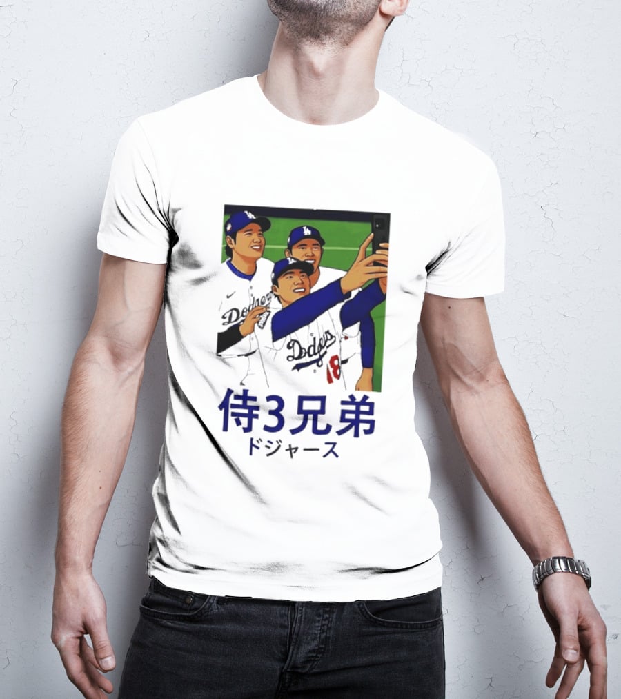 Ohtani Yamamoto Sasaki Dodgers Samurai 3 Brothers T-Shirt