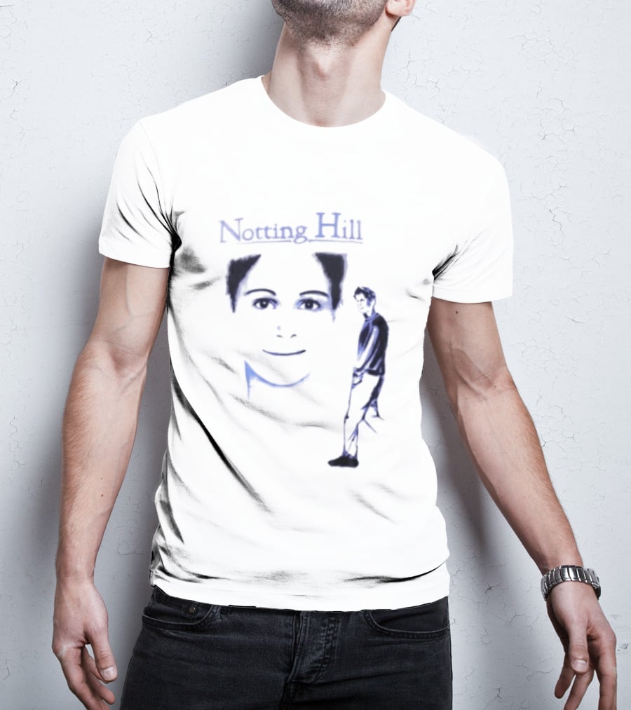 Notting Hill Tom Bateman Blue Art Conceptual T-Shirt