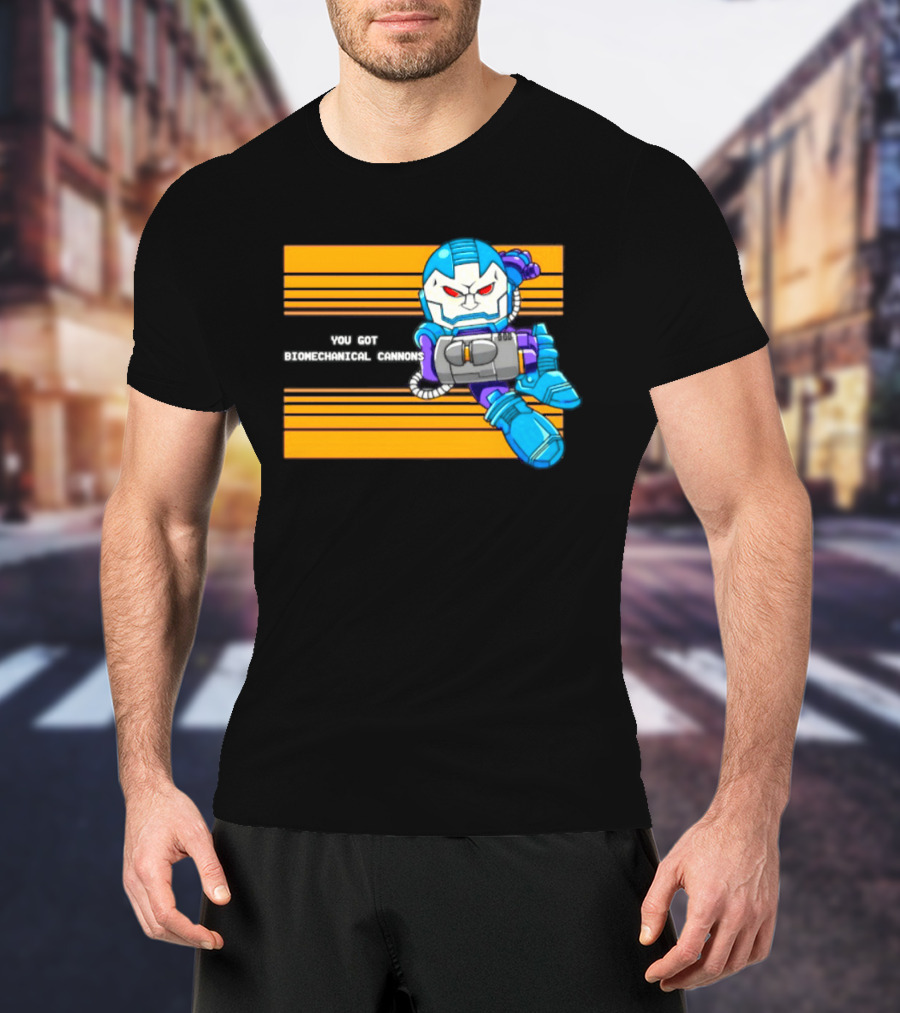 Apocalypse Marvel Cartoon Biomechanical Cannons T-Shirt