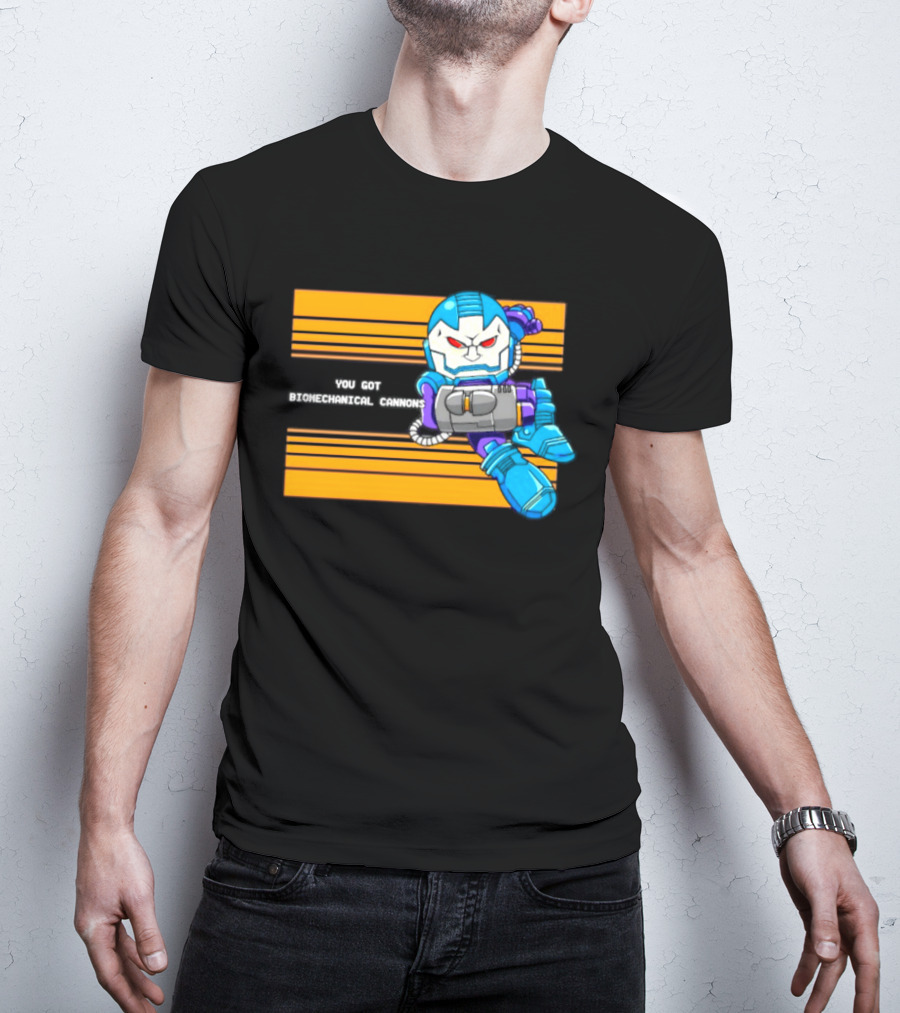 Apocalypse Marvel Cartoon Biomechanical Cannons T-Shirt