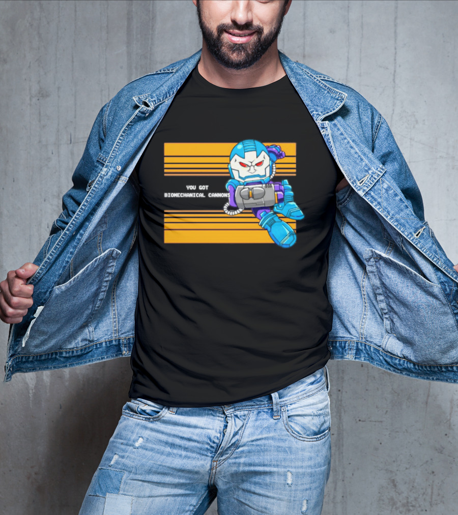 Apocalypse Marvel Cartoon Biomechanical Cannons T-Shirt