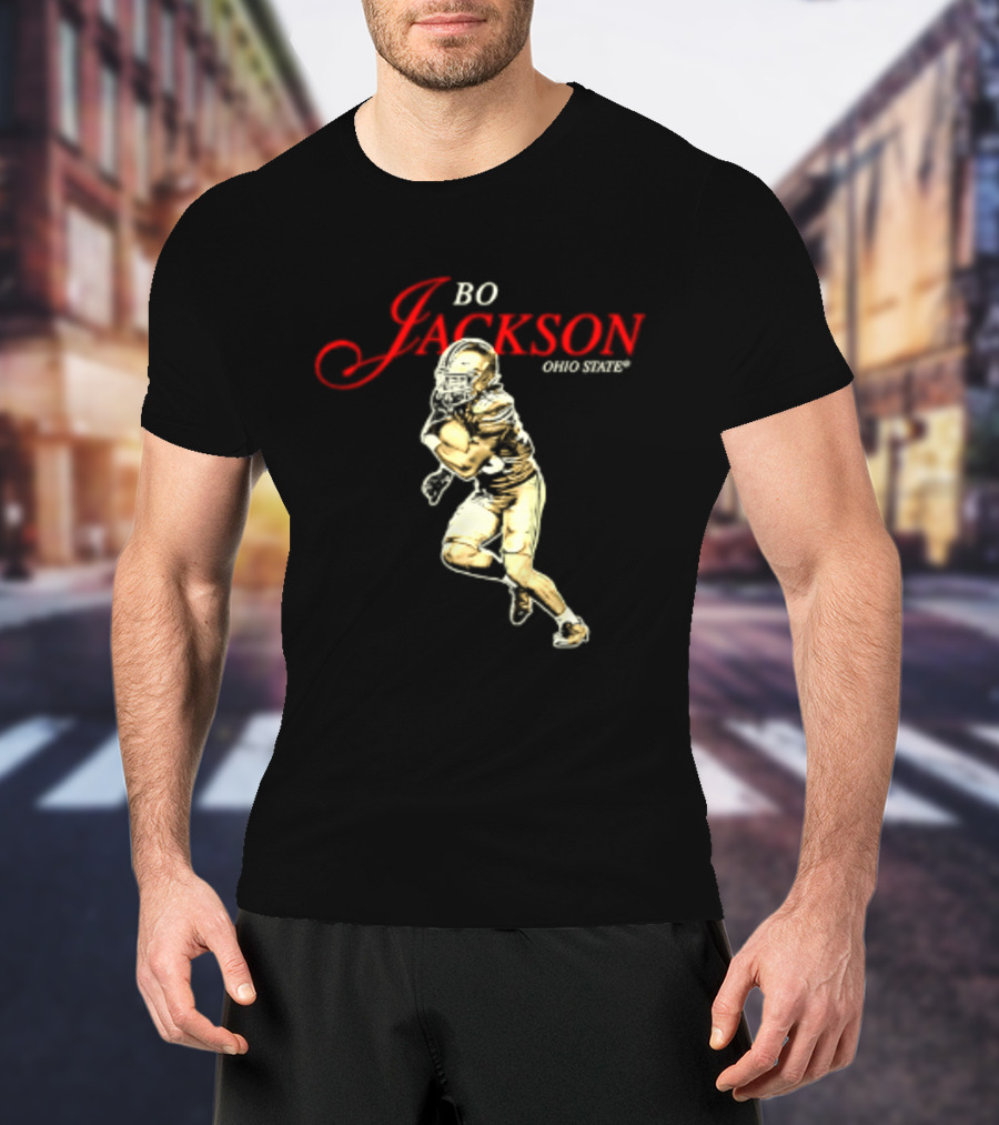 Bo Jackson 25 Ohio State Buckeyes NCAA Player T-Shirt