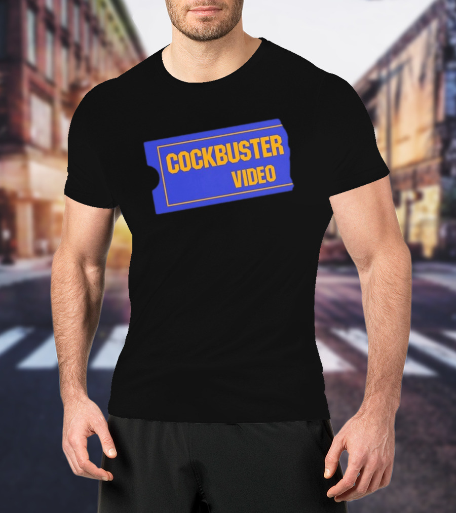Cockbuster Video 90s Nostalgia Blockbuster T-Shirt