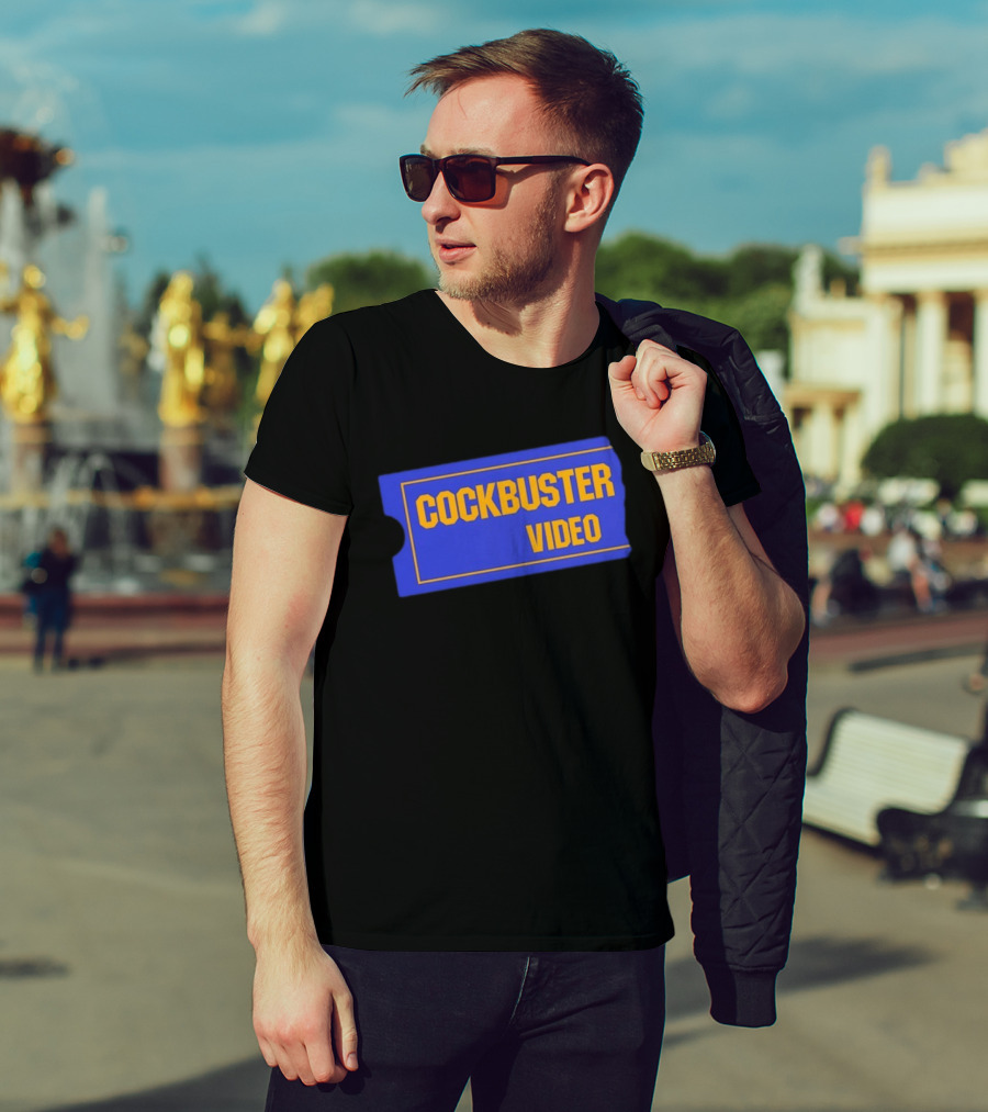 Cockbuster Video 90s Nostalgia Blockbuster T-Shirt