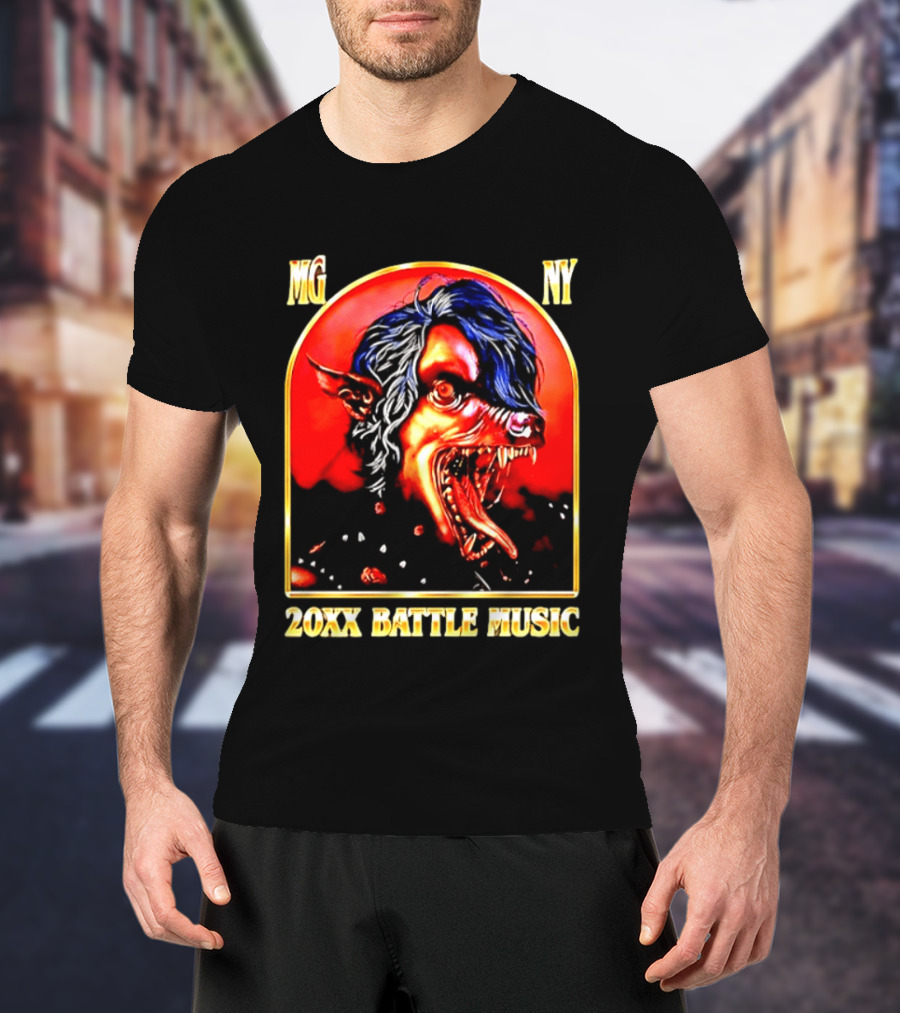 MG NY 20XX Battle Music Machine Gun Kelly Werewolf T-Shirt