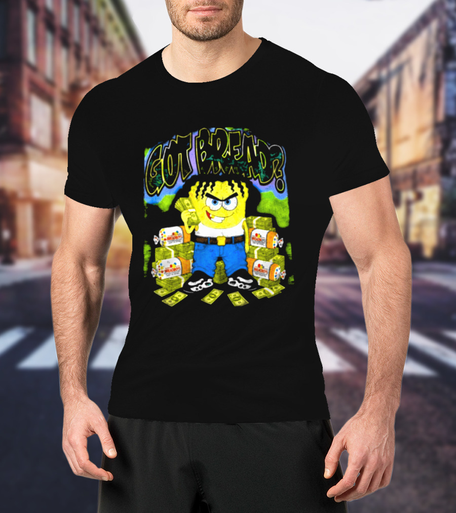 Wakko Exotics Store Whiteloaf Got Bread Black Character With Money Loaves T-Shirt