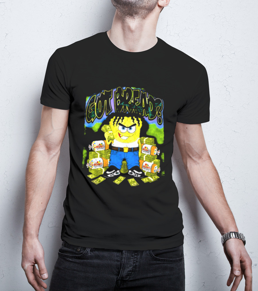 Wakko Exotics Store Whiteloaf Got Bread Black Character With Money Loaves T-Shirt