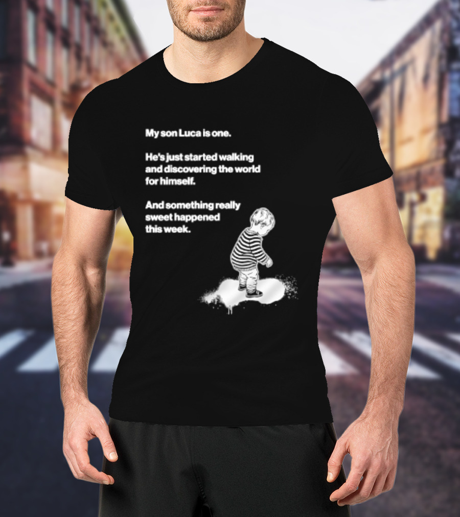 Luca Is One First Steps Adventure Exploring The World T-Shirt