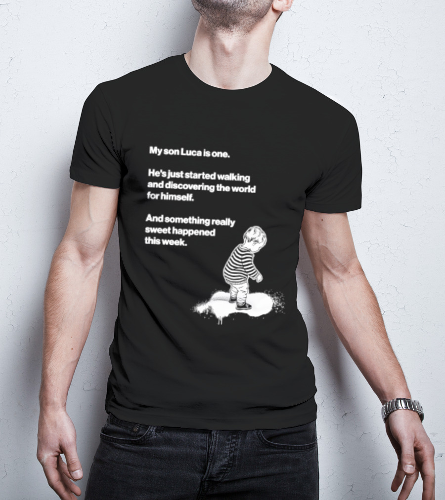 Luca Is One First Steps Adventure Exploring The World T-Shirt