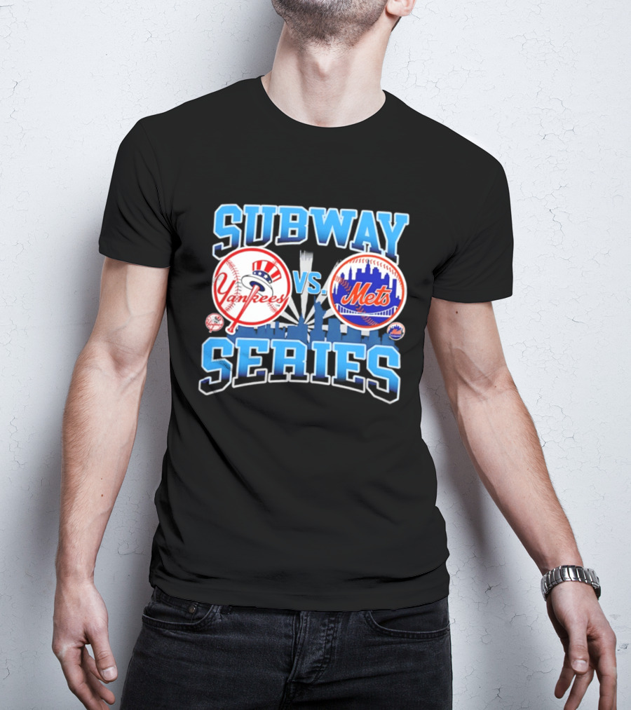 New York Yankees Vs Mets 2026 Subway Series Skyline T-Shirt