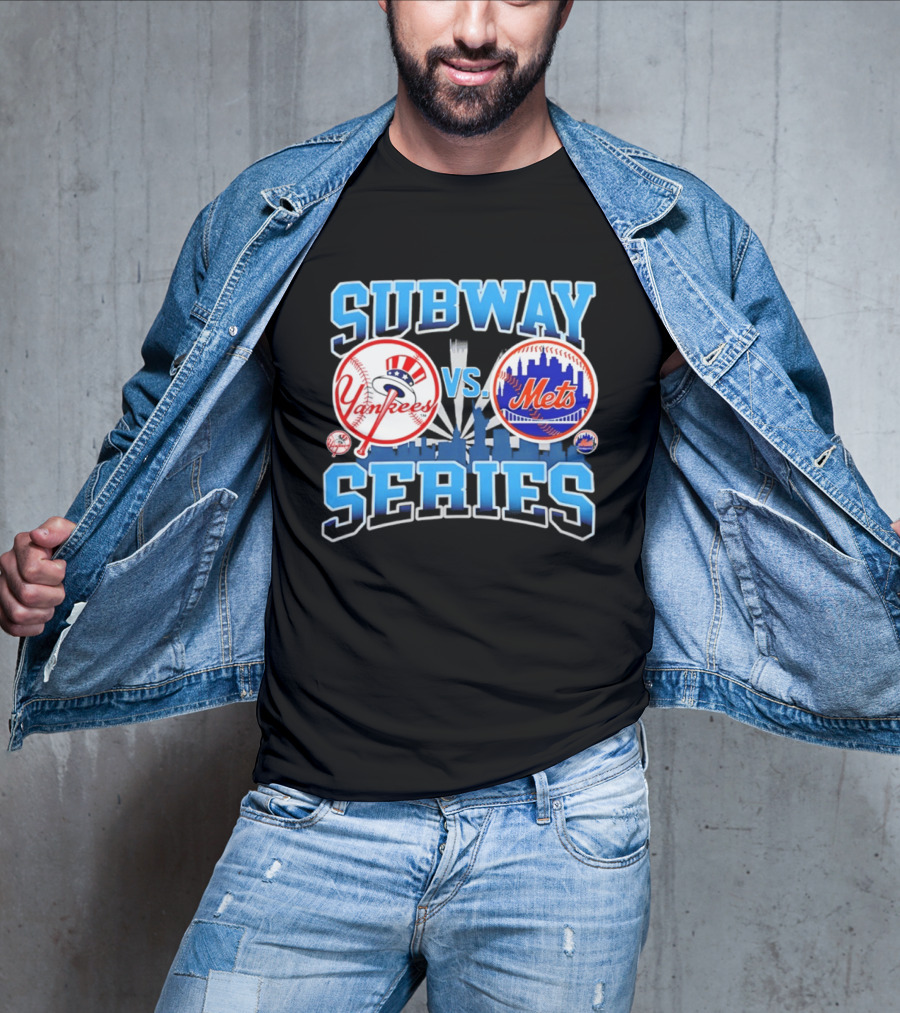 New York Yankees Vs Mets 2026 Subway Series Skyline T-Shirt