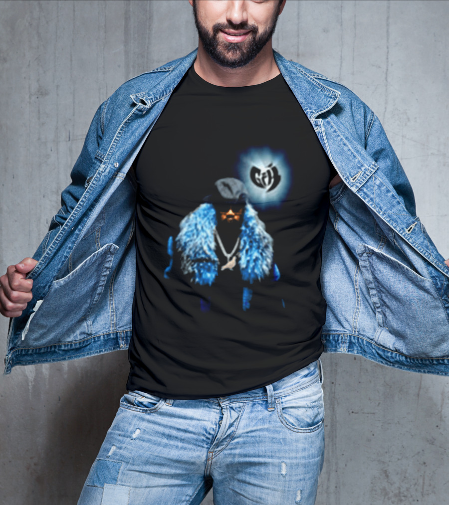 Staple Pigeon Store Staple X Ghostface Killah Collaboration With Wu Tang Clan Influence And Iconic Blue Fur Coat T-Shirt