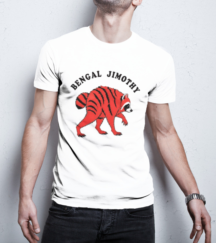 Cincinnati Bengals Bengal Jimothy Cartoon Raccoon T-Shirt