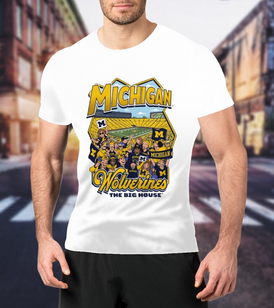 Michigan Wolverines The Big House 2026 Celebration Stadium Fans T-Shirt
