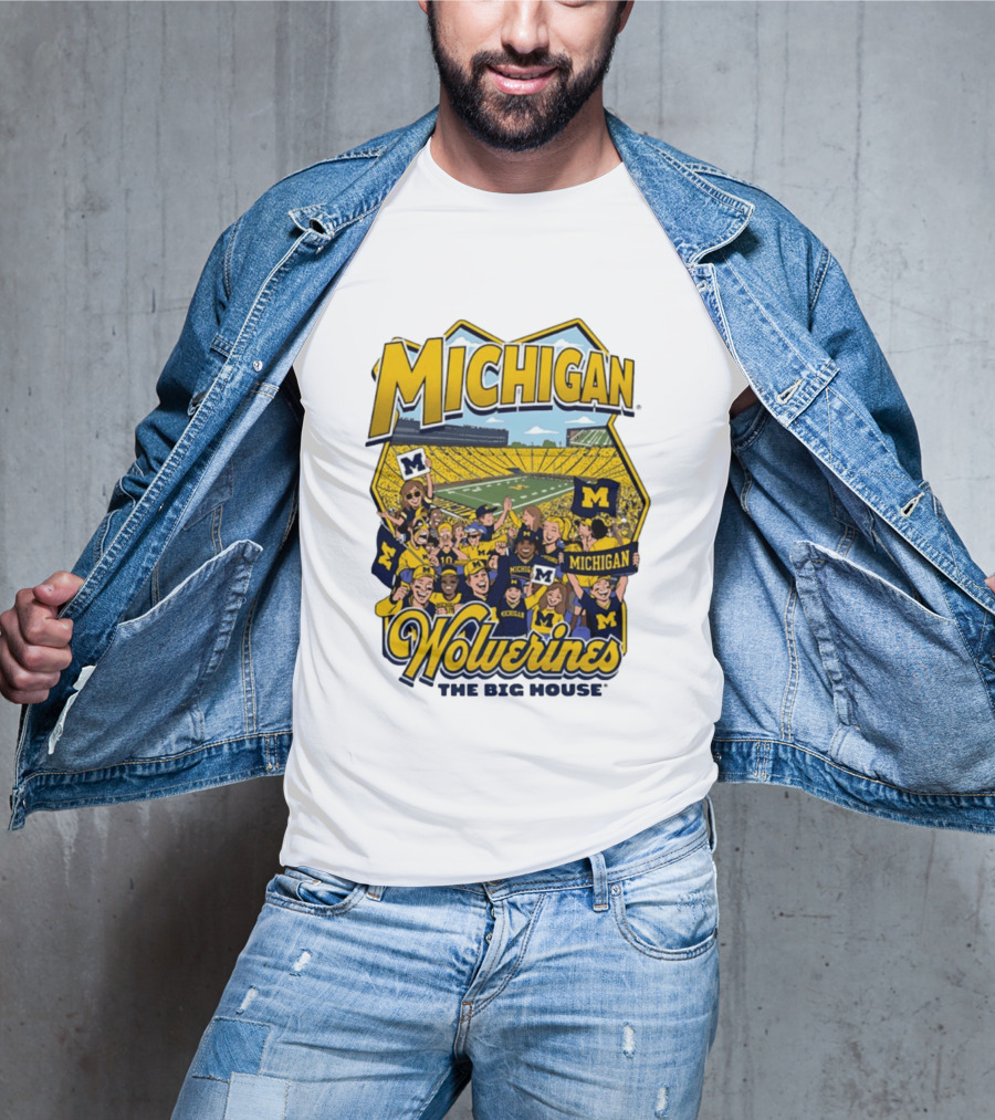 Michigan Wolverines The Big House 2026 Celebration Stadium Fans T-Shirt