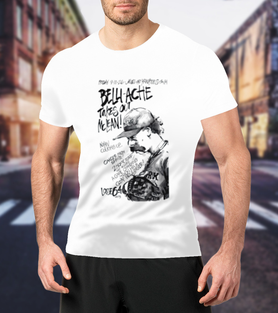 Belly Ache Takes Out McLean New York Mets Baseball T-Shirt