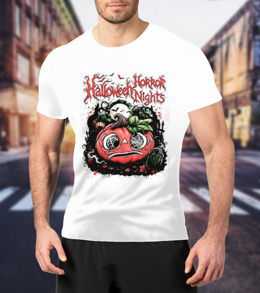 Halloween Horror Nights Pumpkin RIP Spooky T-Shirt