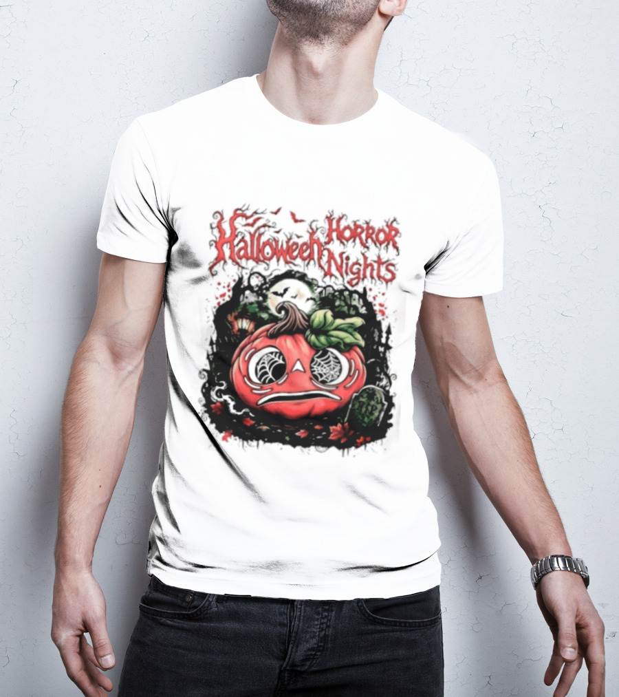 Halloween Horror Nights Pumpkin RIP Spooky T-Shirt